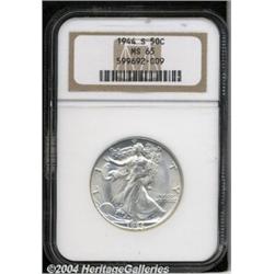 1944-S 50C MS65 NGC. Large S mintmark. This