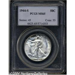 1944-S 50C MS65 PCGS. Bright and fully
