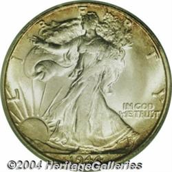 1944-S 50C MS66 ICG. Large S mintmark. A