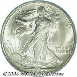 1944-S 50C MS66 PCGS. Shimmering fully white