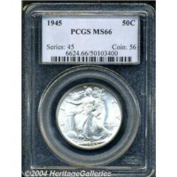 1945 50C MS66 PCGS. Well struck and brilliant,