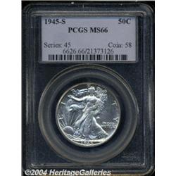 1945-S 50C MS66 PCGS. Typically struck with