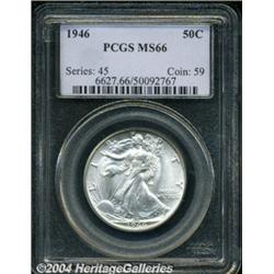 1946 50C MS66 PCGS. Excellent strike detail