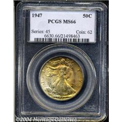 1947 50C MS66 PCGS. Fully struck and deeply
