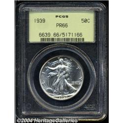 1939 50C PR66 PCGS. Scattered light milky