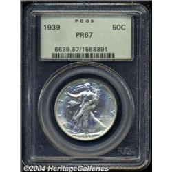 1939 50C PR67 PCGS. Brightly reflective