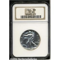 1940 50C PR66 NGC. Brilliant throughout with