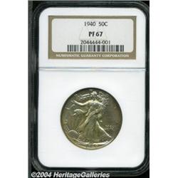 1940 50C PR67 NGC. A light golden toning
