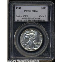 1942 50C PR66 PCGS. Fully struck and untoned,