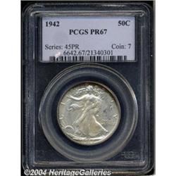 1942 50C PR67 PCGS. Totally original, each