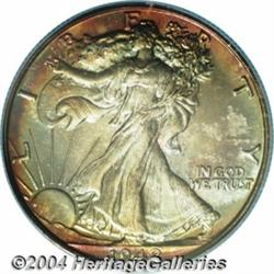 1942 50C PR68 PCGS. Wonderfully original, the