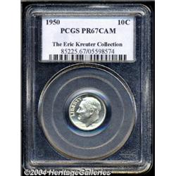 1950 10C PR67 Cameo PCGS. Only 51,386 proof