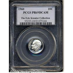1960 10C PR69 Deep Cameo PCGS. An essentially