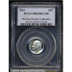 1961 10C PR69 Deep Cameo PCGS. The watery