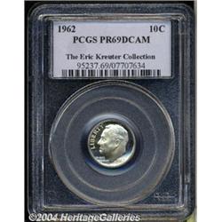 1962 10C PR69 Deep Cameo PCGS. Wisps of