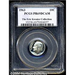 1963 10C PR69 Deep Cameo PCGS. The silver