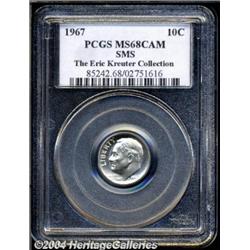 1967 10C SMS MS68 Cameo PCGS. Virtually as