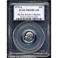 1970-S 10C PR69 Deep Cameo PCGS. A patch of