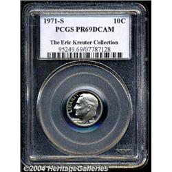 1971-S 10C PR69 Deep Cameo PCGS. The surfaces