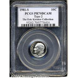 1981-S 10C Type Two PR70 Deep Cameo PCGS. This