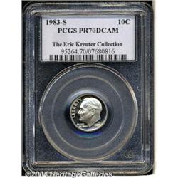 1983-S 10C PR70 Deep Cameo PCGS. An immaculate