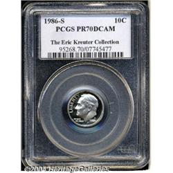 1986-S 10C PR70 Deep Cameo PCGS. The
