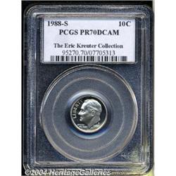 1988-S 10C PR70 Deep Cameo PCGS. Flawless,