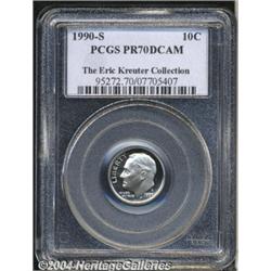 1990-S 10C PR70 Deep Cameo PCGS. The