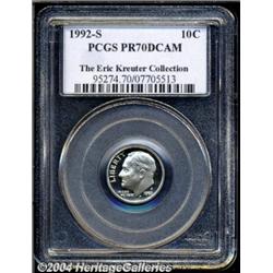 1992-S 10C Clad PR70 Deep Cameo PCGS. An