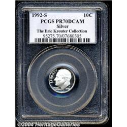 1992-S 10C Silver PR70 Deep Cameo PCGS.