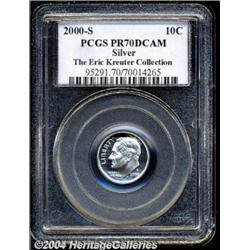 2000-S 10C Silver PR70 Deep Cameo PCGS. This
