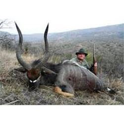5 day South African 2x1 hunt for 2 hunters. $1000 credit toward trophy fees per hunter.