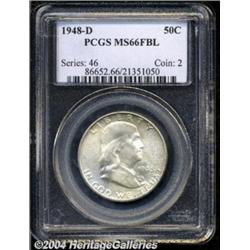1948-D 50C MS66 Full Bell Lines PCGS. Streaked