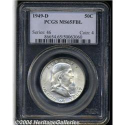 1949-D 50C MS65 Full Bell Lines PCGS. A
