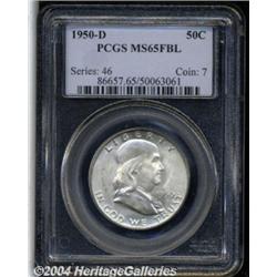 1950-D 50C MS65 Full Bell Lines PCGS. Blazing