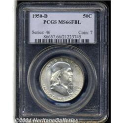 1950-D 50C MS66 Full Bell Lines PCGS. An