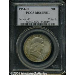 1951-D 50C MS66 Full Bell Lines PCGS. Well