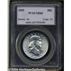 1953 50C MS65 PCGS. Bright and lustrous with