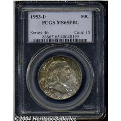 1953-D 50C MS65 Full Bell Lines PCGS. Rich