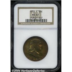1954-S 50C MS67 NGC. Very scarce in Superb
