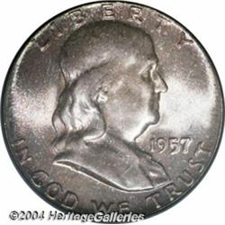 1957 50C MS67 Full Bell Lines PCGS. An