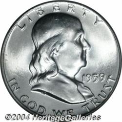 1959-D 50C MS66 Full Bell Lines PCGS. This