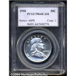 1950 50C PR64 Cameo PCGS. An impressive Cameo
