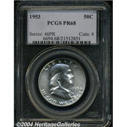 1953 50C PR68 PCGS. Fully brilliant and nearly