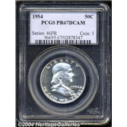 1954 50C PR67 Deep Cameo PCGS. The frosty