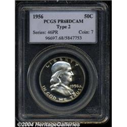 1956 50C Type Two PR68 Deep Cameo PCGS. Fully