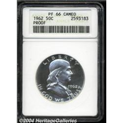 1962 50C PR66 Cameo ANACS. A Superb proof