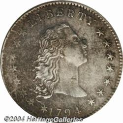 1794 S$1 AU58 SEGS. Micro Porous Planchet,