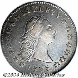 1795 S$1 Flowing Hair, Two Leaves XF45 NGC.