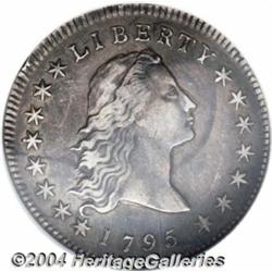 1795 S$1 Flowing Hair, Two Leaves XF45 NGC.